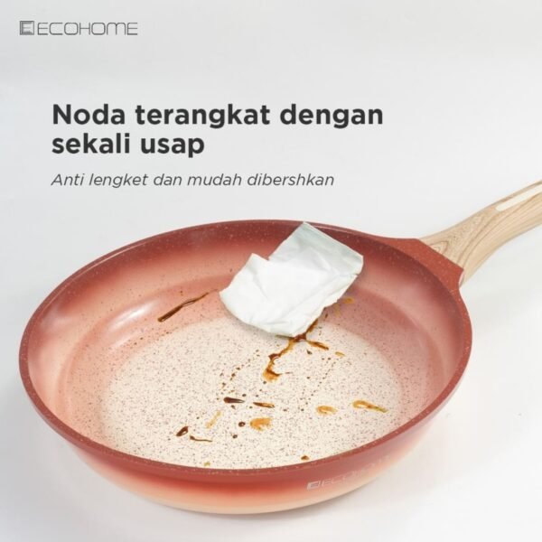 Ecohome - Wok Pan 30cm Cookware - Greblon Ceramic Coating - Image 4