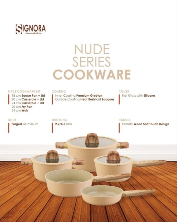 Signora - Nude Series Cookware - Free Skillet 24CM - Image 2