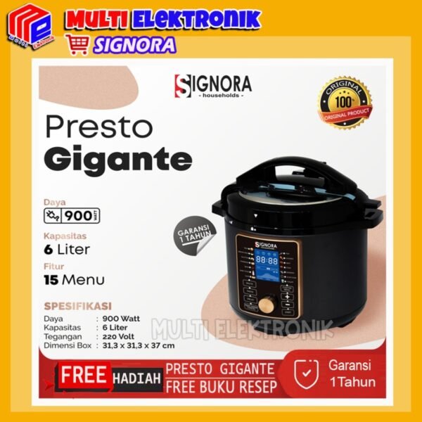 Signora - Presto Gigante Multifungsi - 6L - FREE Hadiah