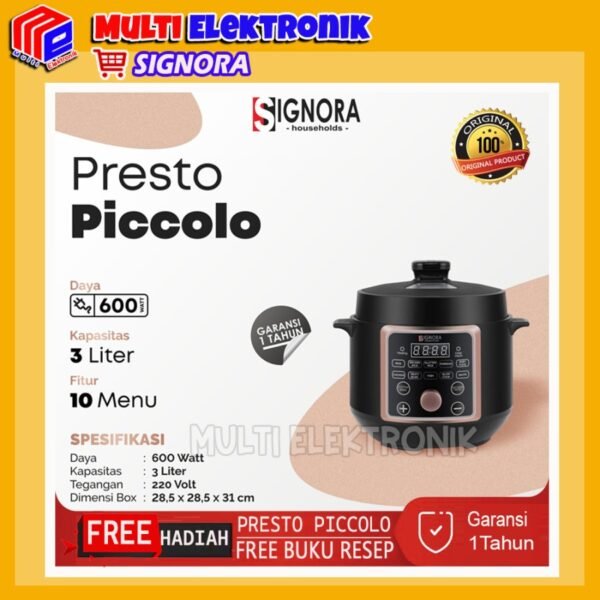 Signora - Presto Picollo Multifungsi - 3L - FREE Hadiah