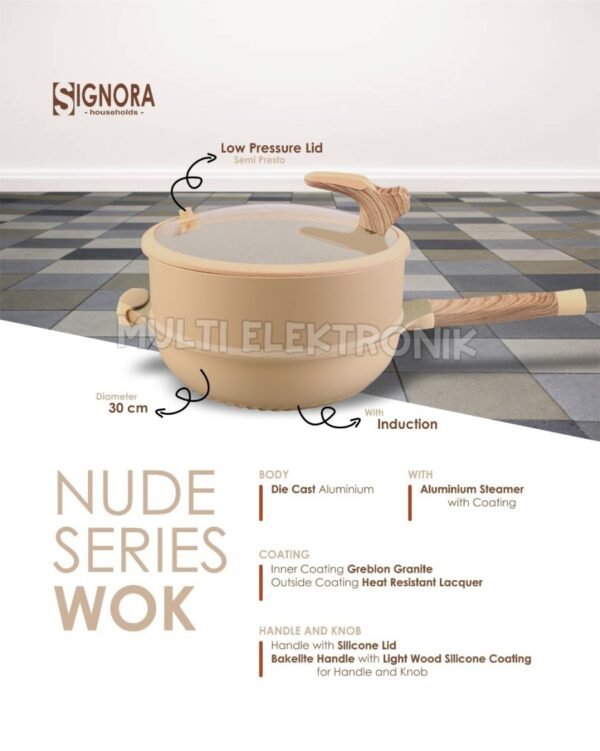 Signora - Nude Series Cookware & Wok - Free 24CM Skillet - Image 3