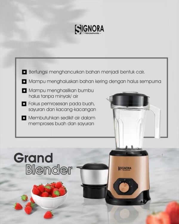 Signora - Grand Blender Multifungsi - Rose Gold - Image 4