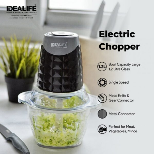 Idealife - Electric Chopper - Penggiling Makanan - IL216 - Image 2