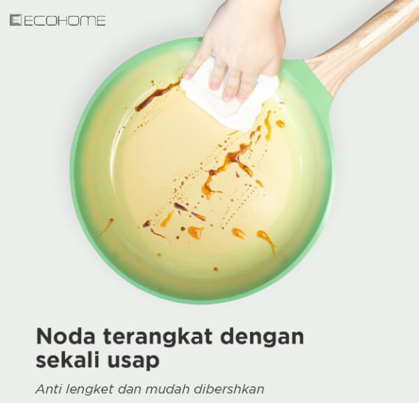 Ecohome - Wok Pan 30cm Cookware - Greblon Ceramic Coating - Image 3