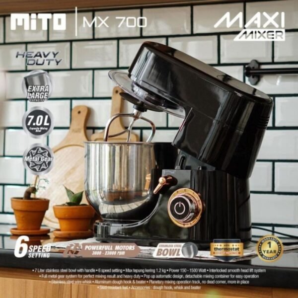 Mito - Stand Mixer - Kapasitas 7 Liter - Maxi MX700 - Image 3