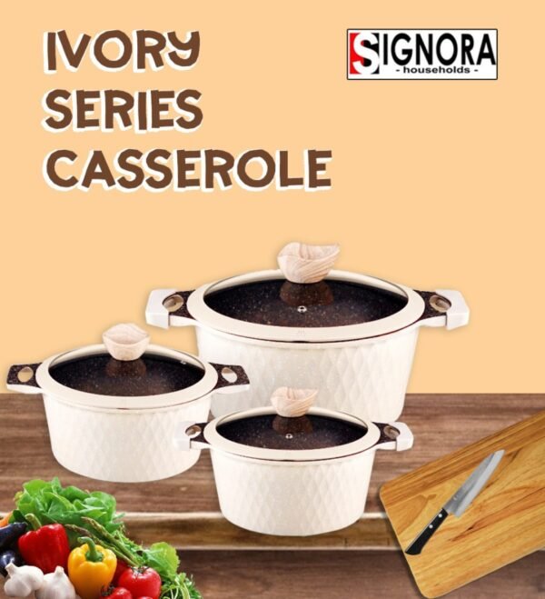 Signora - Ivory Series Casserole - Free Skillet 24CM - Image 4