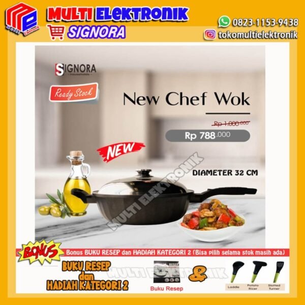 Signora - Panci Wok Pan 32cm - New Chef Wok