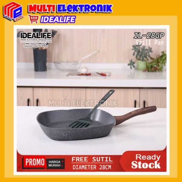 Idealife - Grillpan Cookware - Panci Panggang - IL28GP