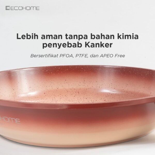 Ecohome - Wok Pan 30cm Cookware - Greblon Ceramic Coating - Image 6
