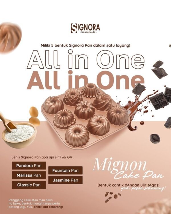 Signora - Loyang Sultan Signora - Mignon Cake Pan - Image 2