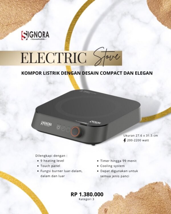 Signora - Kompor Listrik - Electric Stove - FREE Hadiah - Image 3