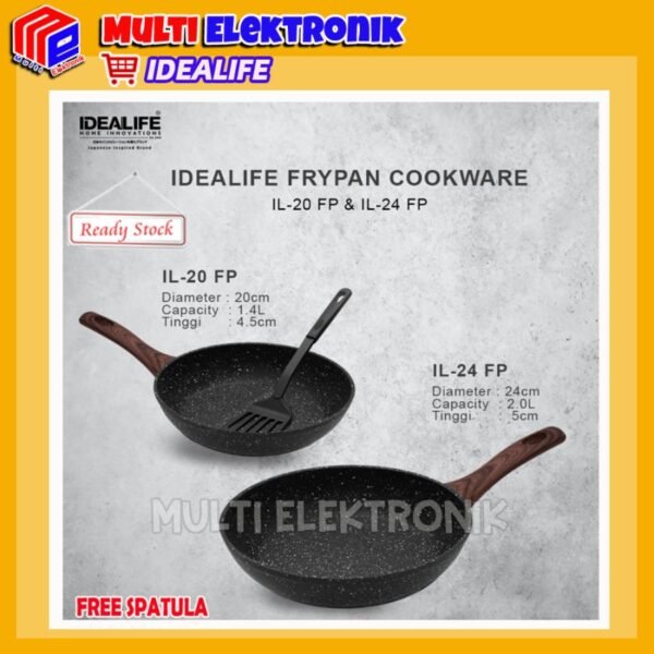 Idealife - Frypan - Wajan Penggorengan - 20 & 24 cm
