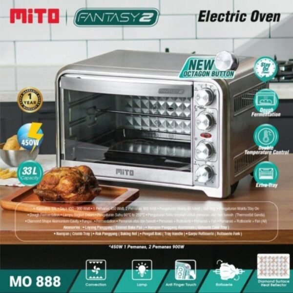 Mito - Oven Listrik - 33 Liter - Fantasy 2 - MO888 - Image 7