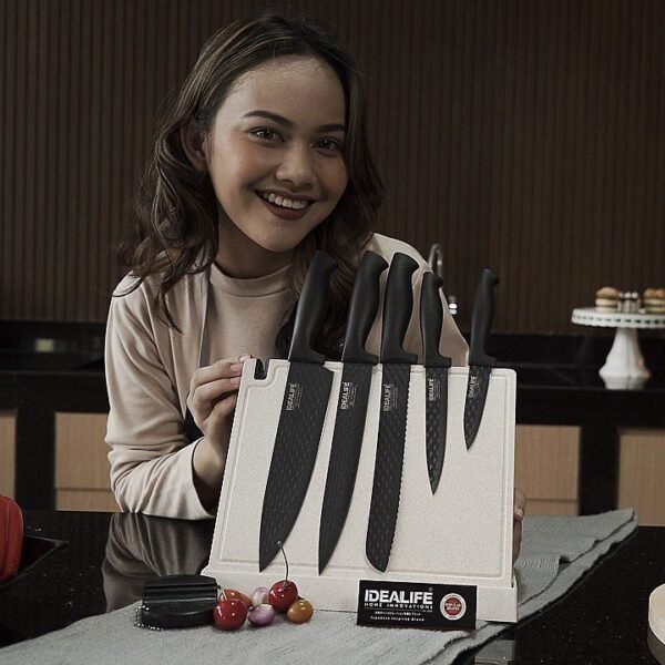 Idealife - Pisau & Knife Set - Set Pisau Dapur - IL160D - Image 2