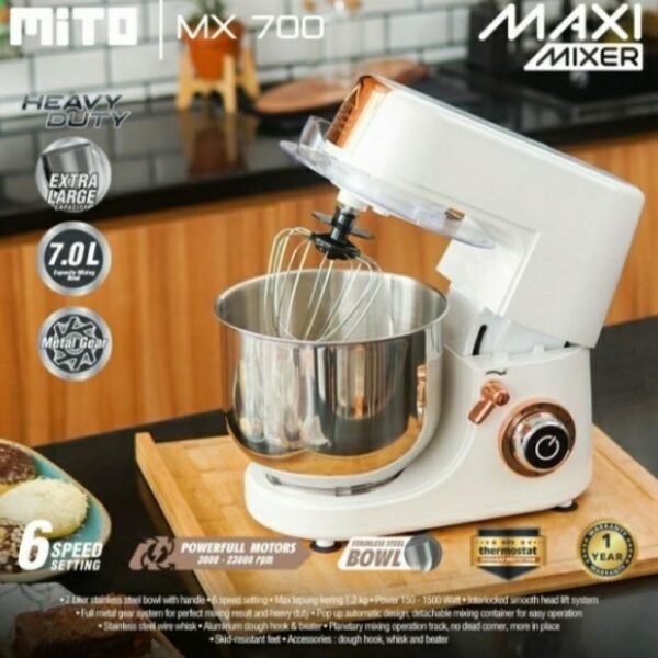 Mito - Stand Mixer - Kapasitas 7 Liter - Maxi MX700 - Image 4