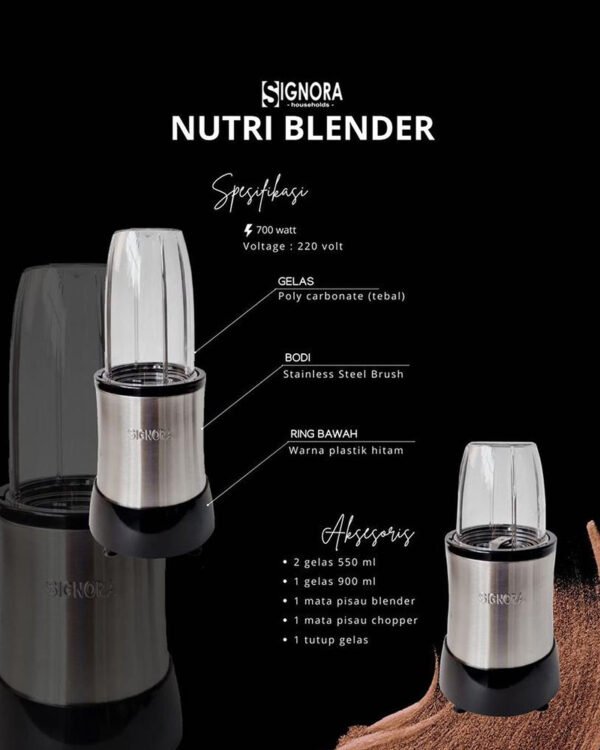 Signora - Nutri Blender - Juicer Portable Kapsul Mini - Image 3