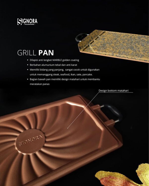 Signora - New Grill Pan - Alat Panggang Anti Lengket - Image 3