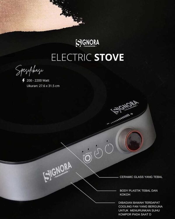 Signora - Kompor Listrik - Electric Stove - FREE Hadiah - Image 5
