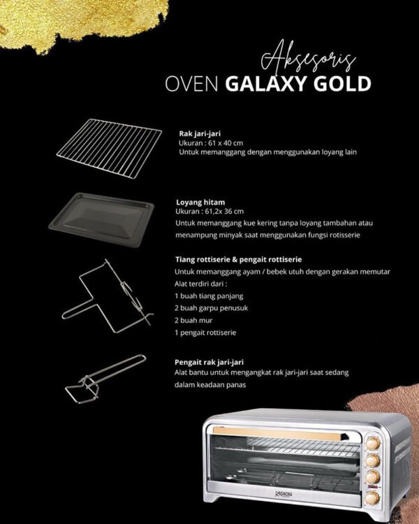 Signora - New Oven Galaxy Pro - Gold - 75 Liter - Image 5