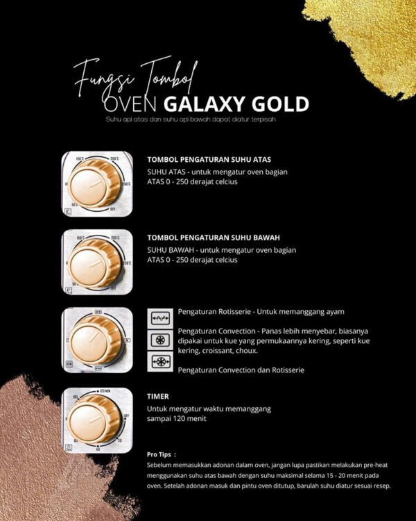 Signora - New Oven Galaxy Pro - Gold - 75 Liter - Image 4