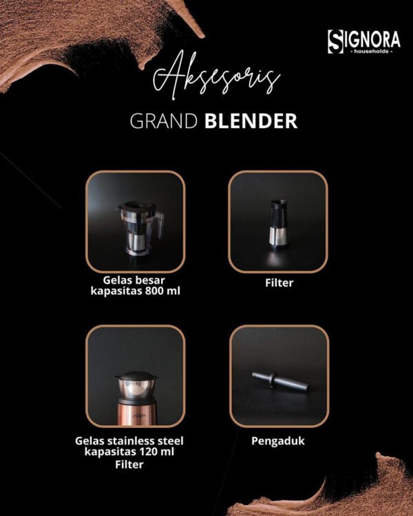 Signora - Grand Blender Multifungsi - Rose Gold - Image 8
