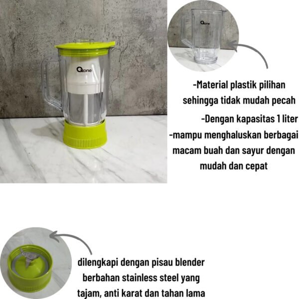 Oxone - Blender Plastik 3in1 - 1.25 Liter - OX863 - Image 3