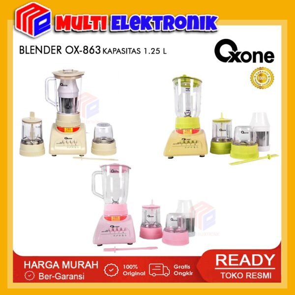 Oxone - Blender Plastik 3in1 - 1.25 Liter - OX863